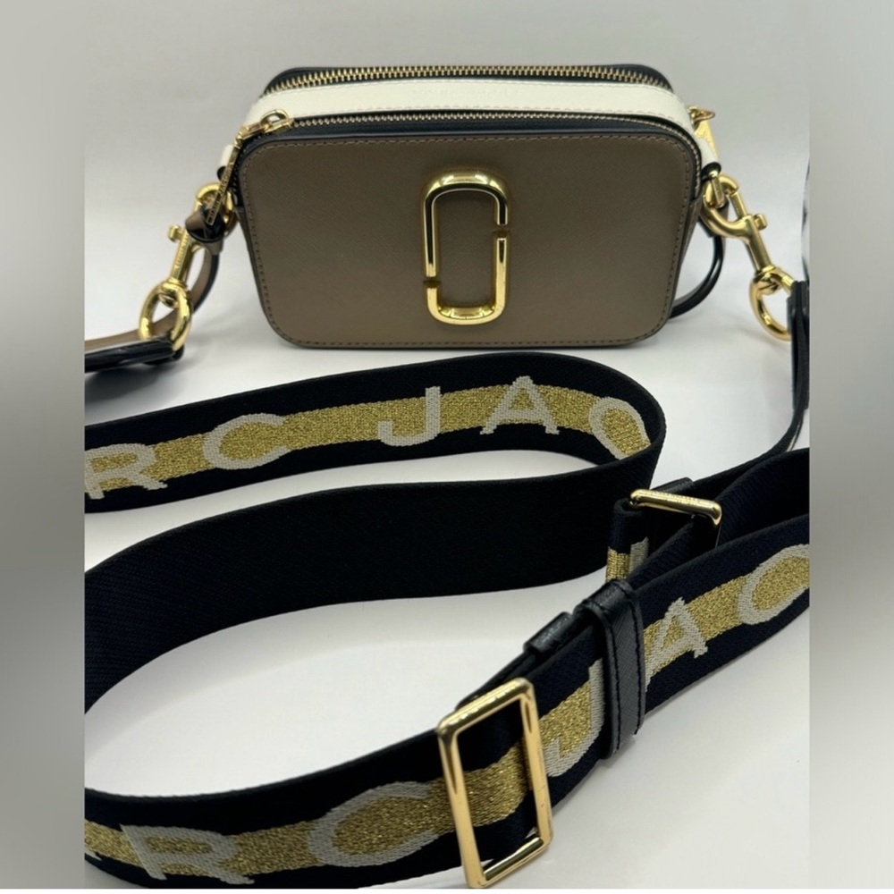 Marc Jacobs Beige and Black Crossbody Bag